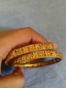 Golden bangles-set of 2