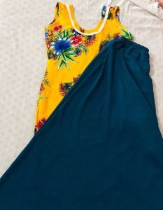 Floral Print plazo kurti