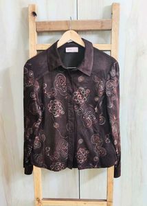 Floral Embroidery Designe Shirt Size-36