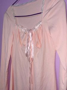 light pink long sleeve short dress SAVANA