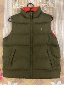 Dual Olive Green Puffer Vest