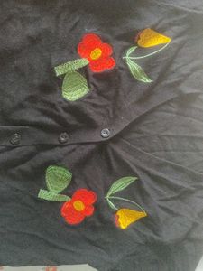 Embroidered Floral Top