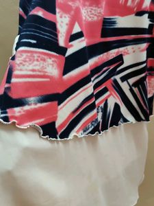Pink And White Top
