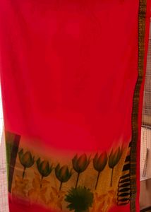 Brand New Saree(Printed Nd Lace Border)