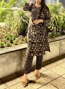 Floral Print Kurta Set