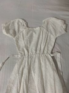 White Eyelet Summer Dress