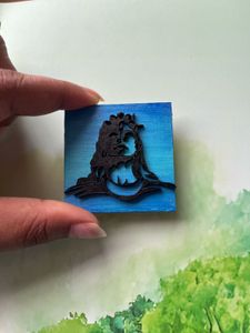 Handmade Wooden Shiva Magnet