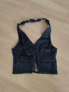 Y2k Denim Vest