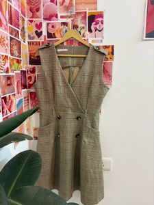 vintage Plaid Mini Dress