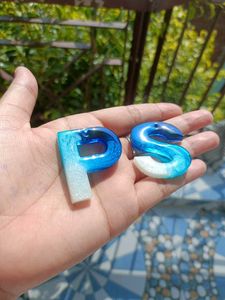 Resin Initial Charms