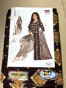 Brown Printed Kurta set pure cotton