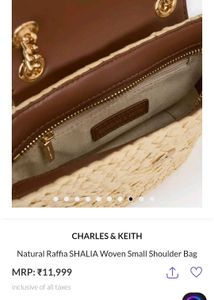 charles keith brand new bag with tag nd dust cover