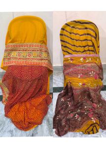 Set Of 2 Rajasthani Tie Dye Saree
