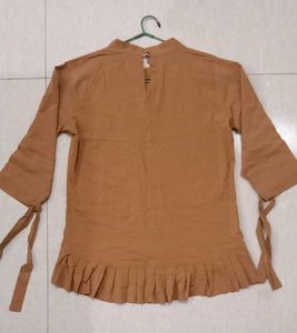 Casual Caramel Tunic Top
