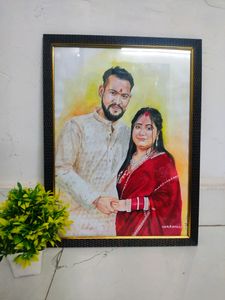 Framed Customised Couple Potrait