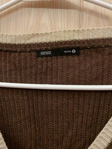 Brown Knit Cardigan