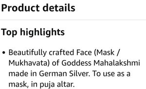 LAKSHMI FACE MUKHVADA