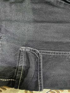 Black Cargo Straight Fit Jeans