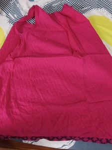 Pink Sleeveless Kurti