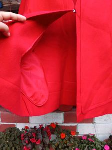 Stylish Red Overcoat