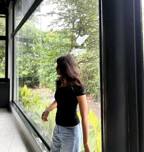 Black Off-Shoulder Top
