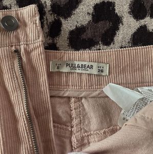Pink Suede Skirt Pull&amp;Bear (International Brand)