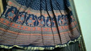 Ethnic Print Long Skirt