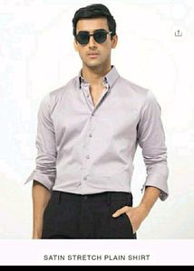 NEW MENS Rare Rabbit Satin Stretch Plain Shirt