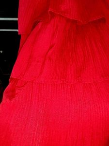 Red Tiered Dress