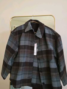 Winter Plaid Oversized Jacket