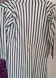 Black And White Striped Shrug