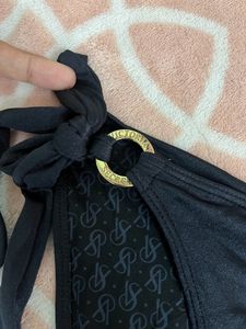 victoria’s secret swim bottoms w side tie up rings