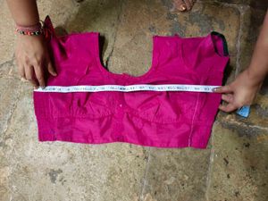 Pink Embroidered Sari