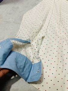Us Polo White Printed Shirt