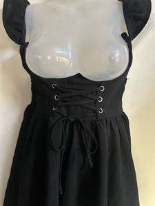 Black Corset Style Mini Dress