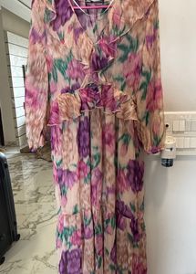Multicolour Feminine Maxi Dress From Zara