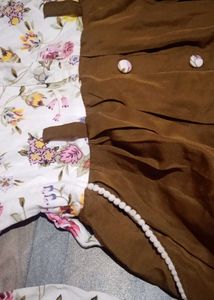 Floral & Brown Dress