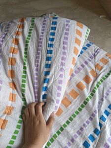 Colorful Striped Cotton Comforter