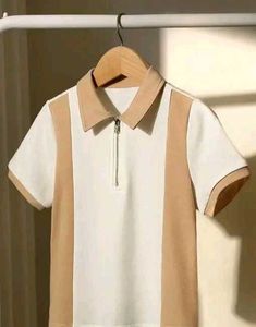 Retro Color Block Polo Shirt