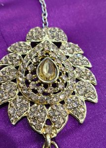 Gold Tone Indian Jewelry Set