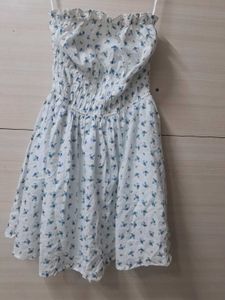 Floral Strapless Mini Dress