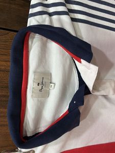 Stylish Striped Polo T-Shirt