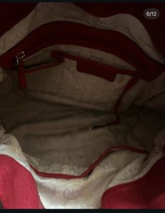 Michael Kors Hamilton Red Leather Tote