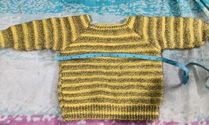 Kids Handknit Wollen Sweater Used