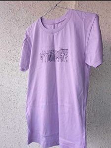 Beautiful White Collar Pink Top &amp;  Anime T-Shirt