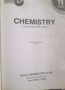 Chemistry Reference Book For Class 11th