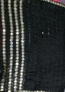 Black Mirror Work Dupatta