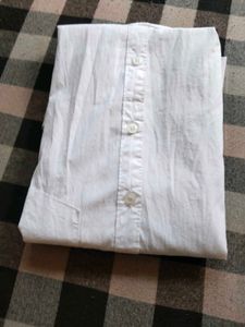 Crisp White Button-Down Shirt