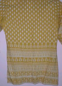 Yellow Short Kurti