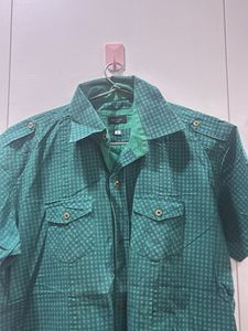 Green Patterned Shirt